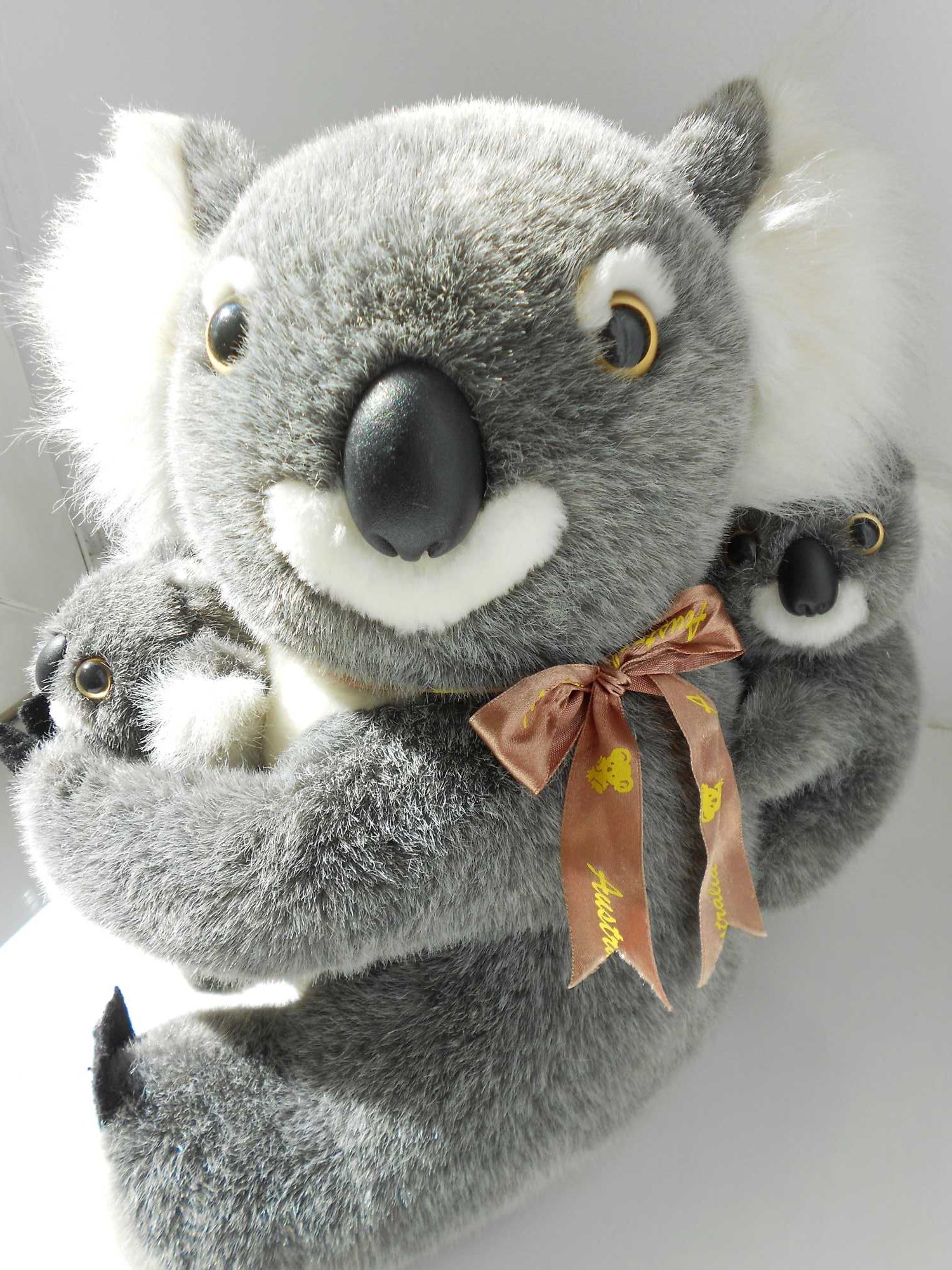 miś koala z 2 małymi z australii oryginał 3 szt maskotka duży