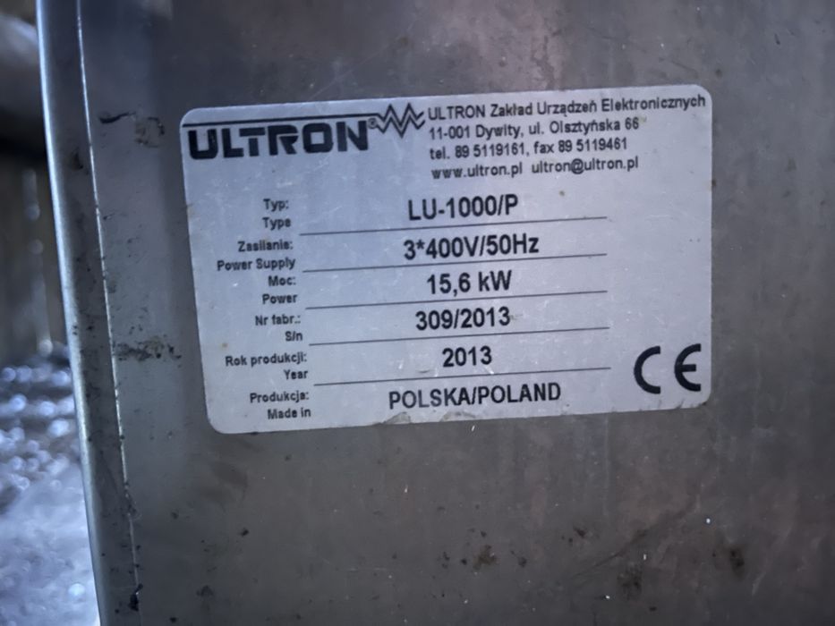 Myjka ultradźwiękowa przemysłowa ULTRON LU-1000/P 15,6 kW 400V