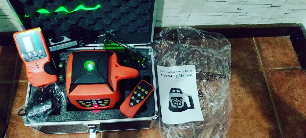 Kit Laser Rotativo + Tripé + Régua 5mt NOVO