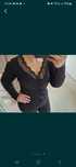 Bluzka prążek Myzem Plus Size czarna