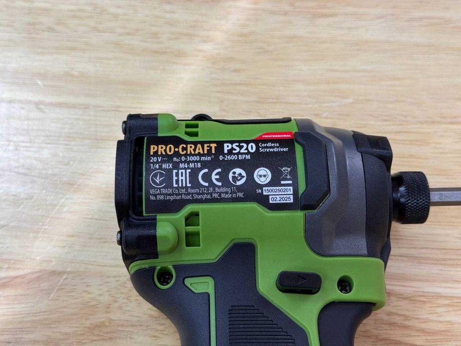 Безщітковий Акумуляторний Гвинтоверт Procraft з Акб 4.0Ah Energy