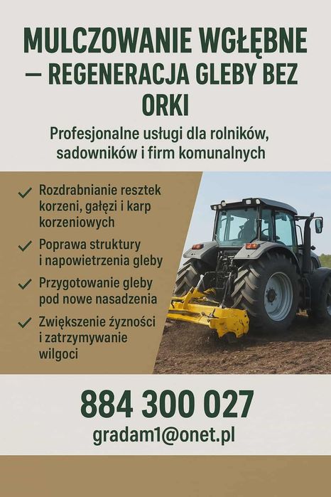 Mulczowanie Wgłębne Regeneracja Gleby Bez Orki.