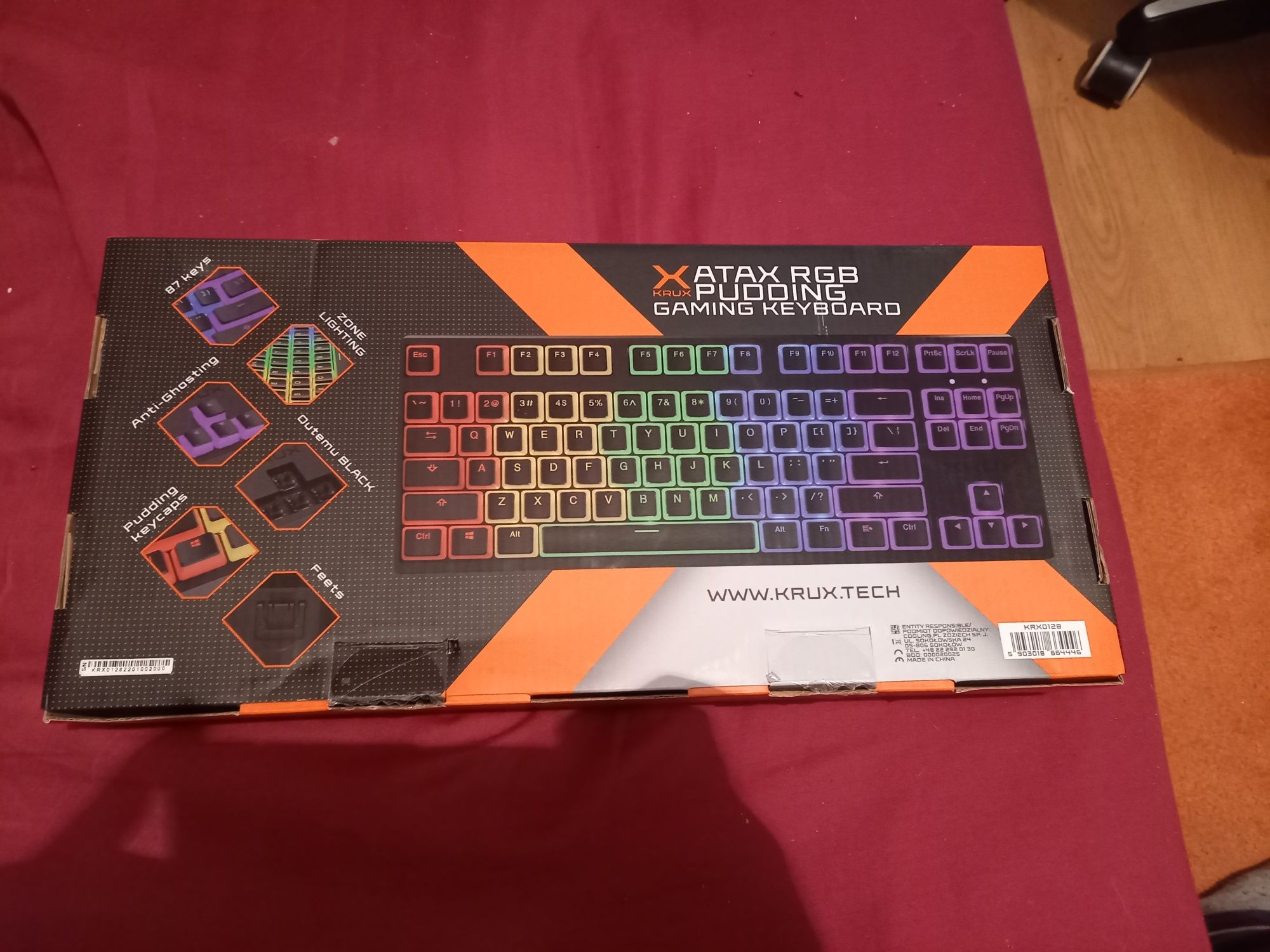 Klawiatura KRUX Atax RGB Pudding Outemu Black