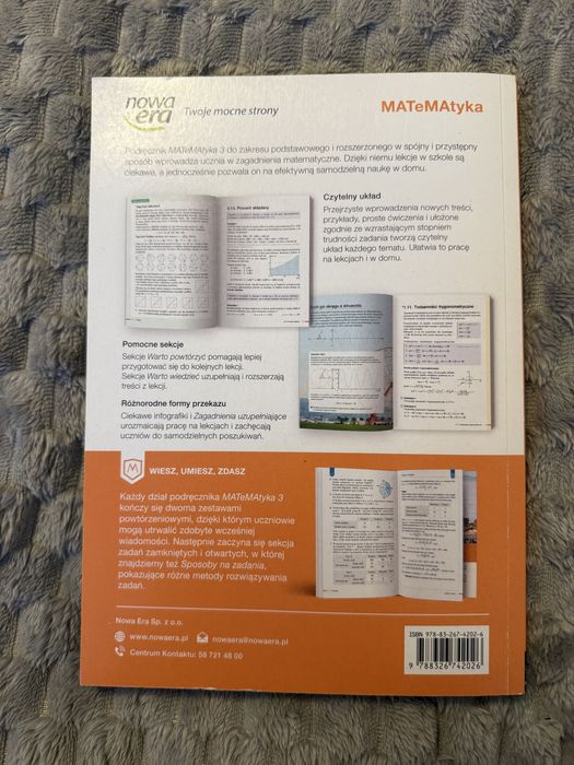 MATeMAtyka 3. Liceum i technikum. Podręcznik. Zakres podstawowy i rozs
