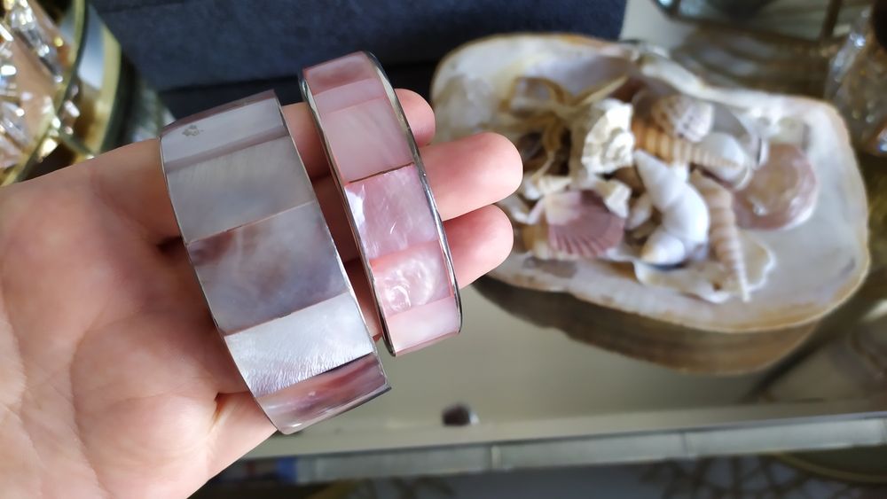 Lote de 2 pulseiras madre pérola NOVAS