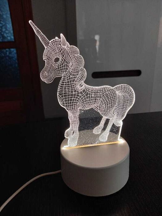 3d-світильник Єдиноріг приглушене світло нічник bluetooth лампа