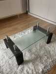 stolik kawowy szklany do salonu 110x60x45