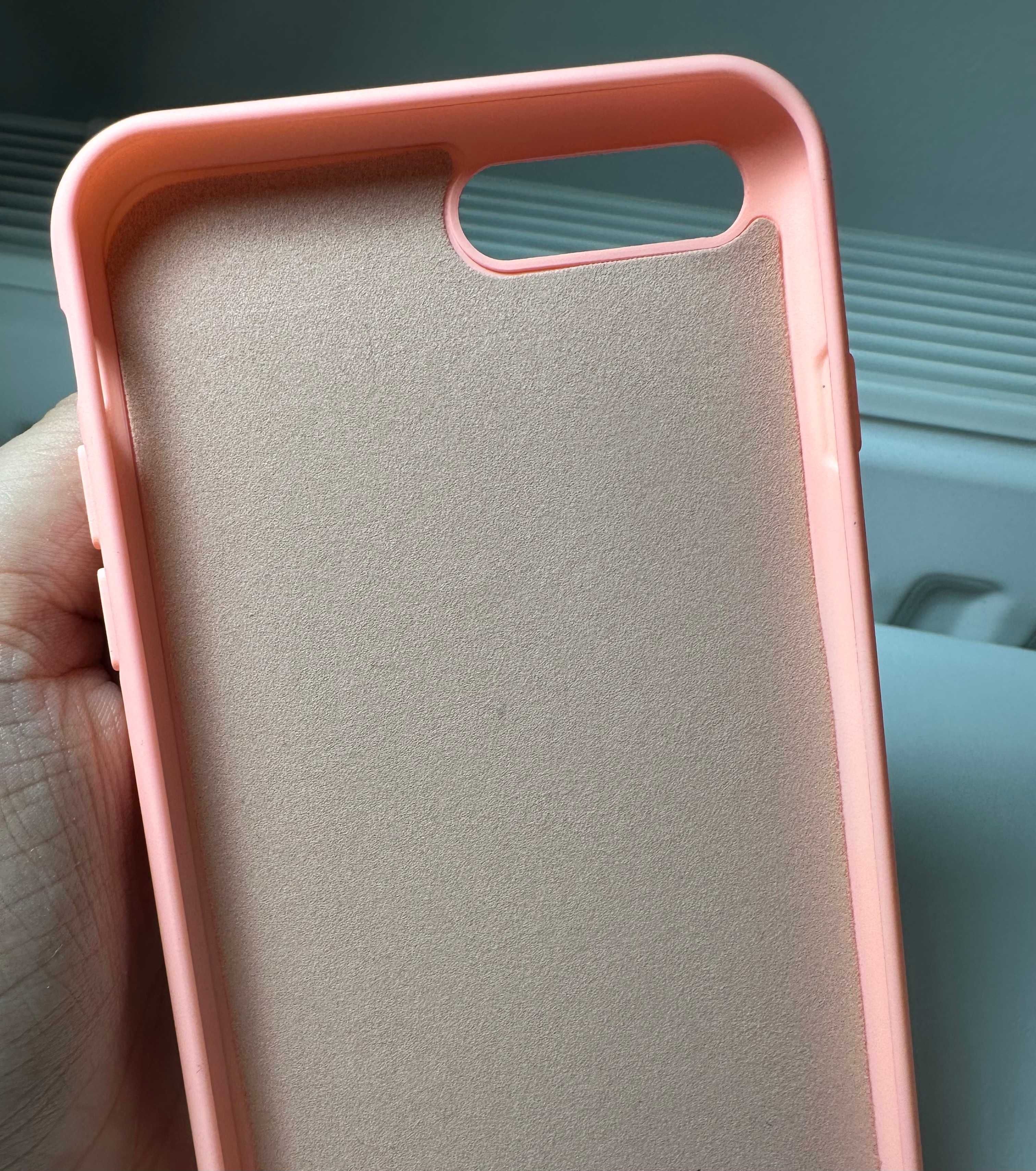 3 Nowe Etui, Case, Obudowa iPhone 7/8 Plus +, przezroczyste, złote