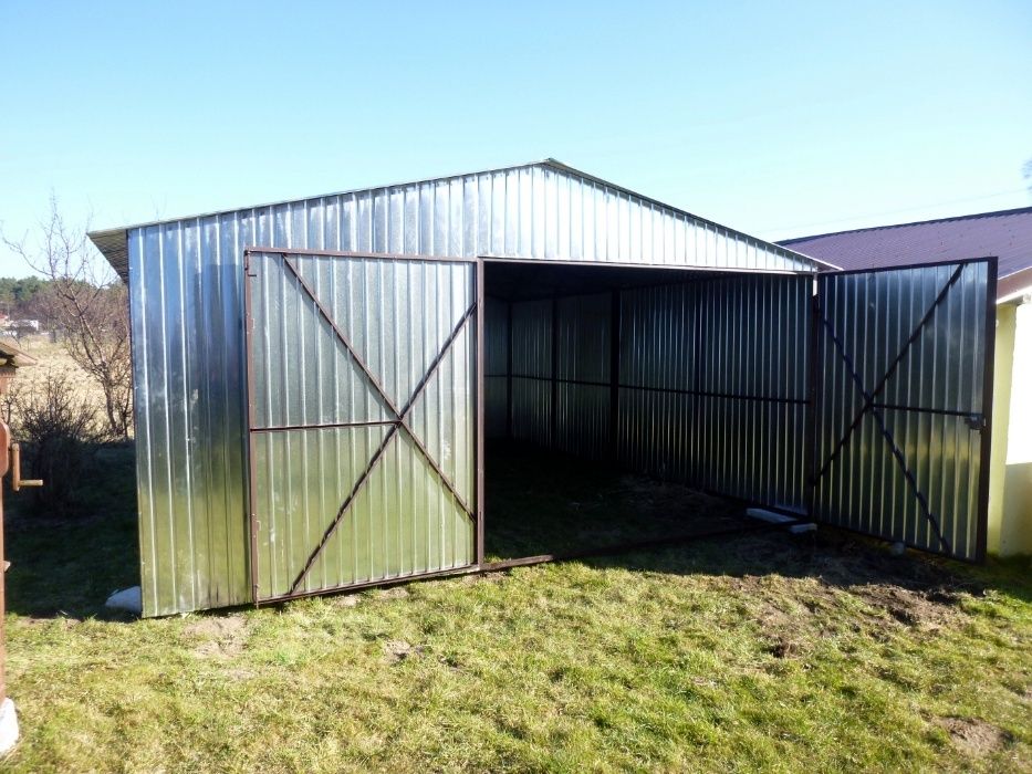 Garaż Blaszany na budowę Garaże blaszane wzmocnione od Producenta