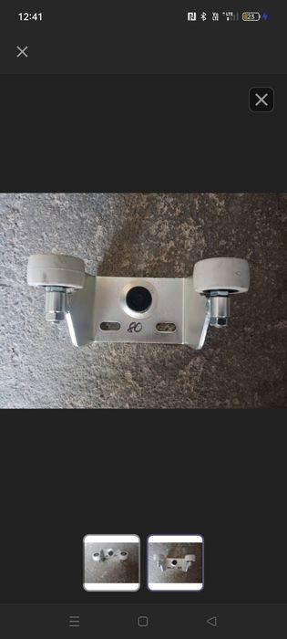 Gniazdo rolkowe mocowanie górne łapacz 80x80