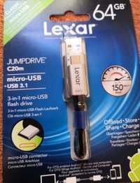 Pendrive Lexar 64GB Jumpdrive