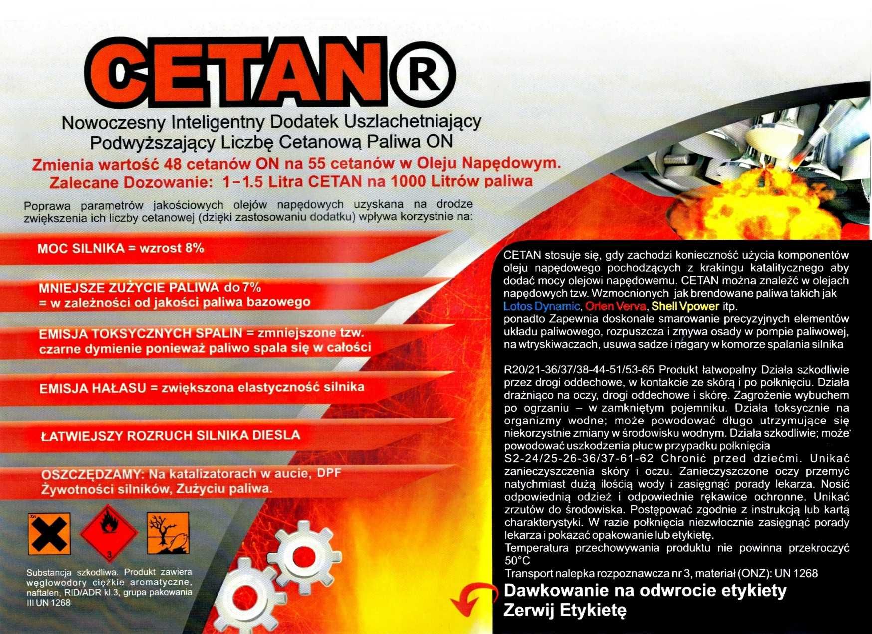 Cetan R - dodatek do oleju napędowego