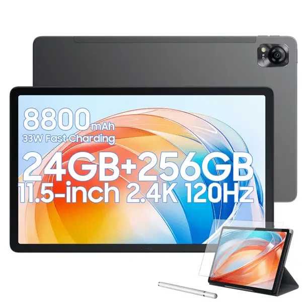 Планшет Blackview Mega 1 Gray 12/256Gb 4G 8800mAh +чехол стекло стілус