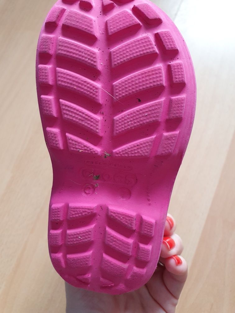 CROCS kalosze z przypinkami rozm.C7 23-24