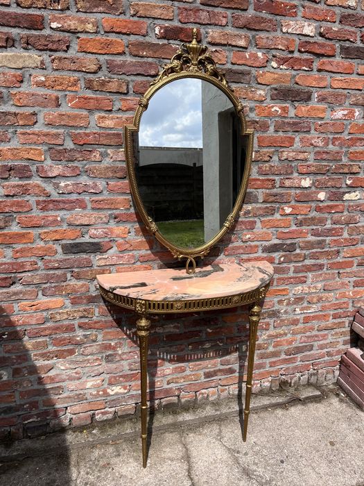 Дзеркало зеркало консоль столик БРОНЗА МРАМОР ОНИКС