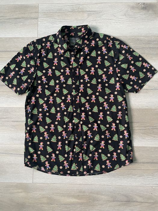 Сорочка рубашка чоловіча новорічна святкова різдво