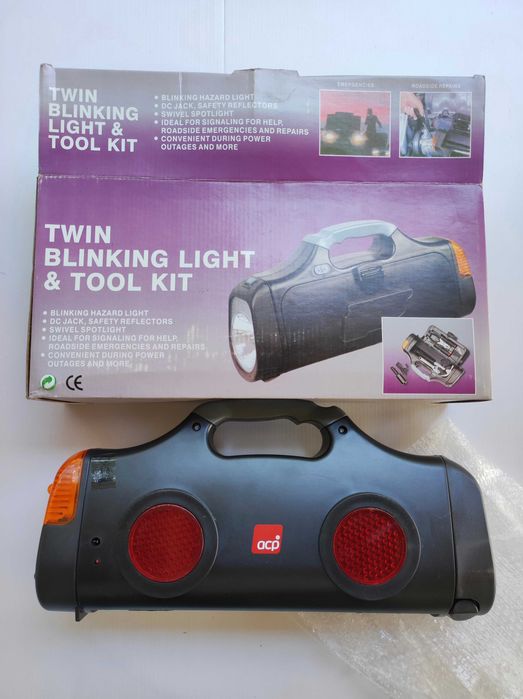 Kit mala ferramentas auto lanterna emergência ACP anos 80/90 (novo)