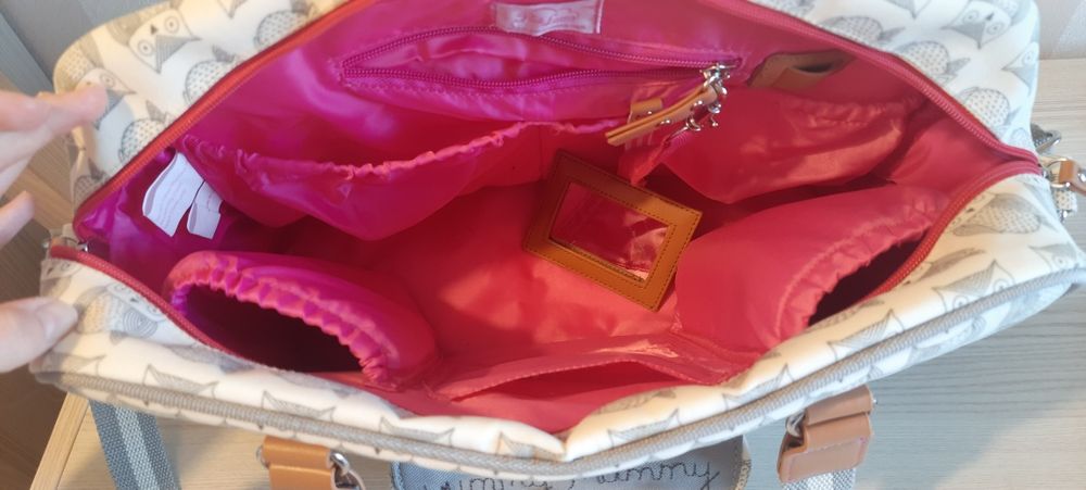 Pink Lining torba dla mamy Yummy Mummy Wise Owl sowy