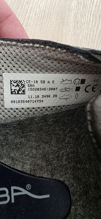 Buty bezpieczne ABEBA R.40 25.5 cm