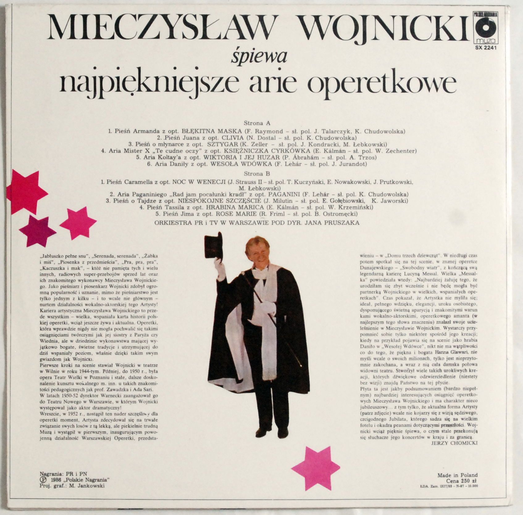 Mieczysław Wojnicki Śpiewa Najpiękniejsze Arie Operetkowe s.EX-
