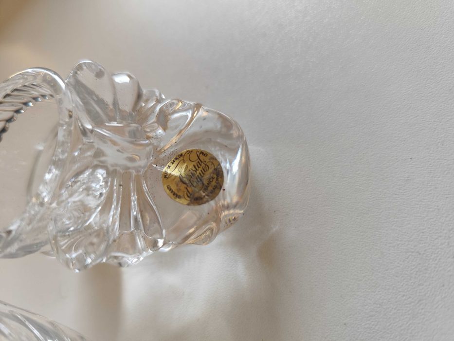 2 peças de cristal francês