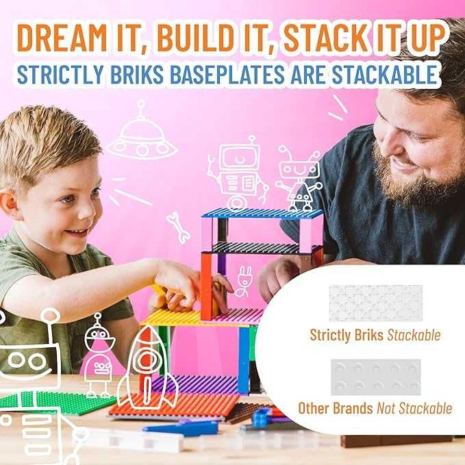 Strictly Briks kompatybilny z dużymi klasycznymi klockami Lego 30x40