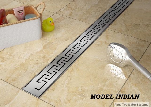 Odpływ liniowy Aqua Tec model INDIAN 70 cm kompletny zestaw montażowy