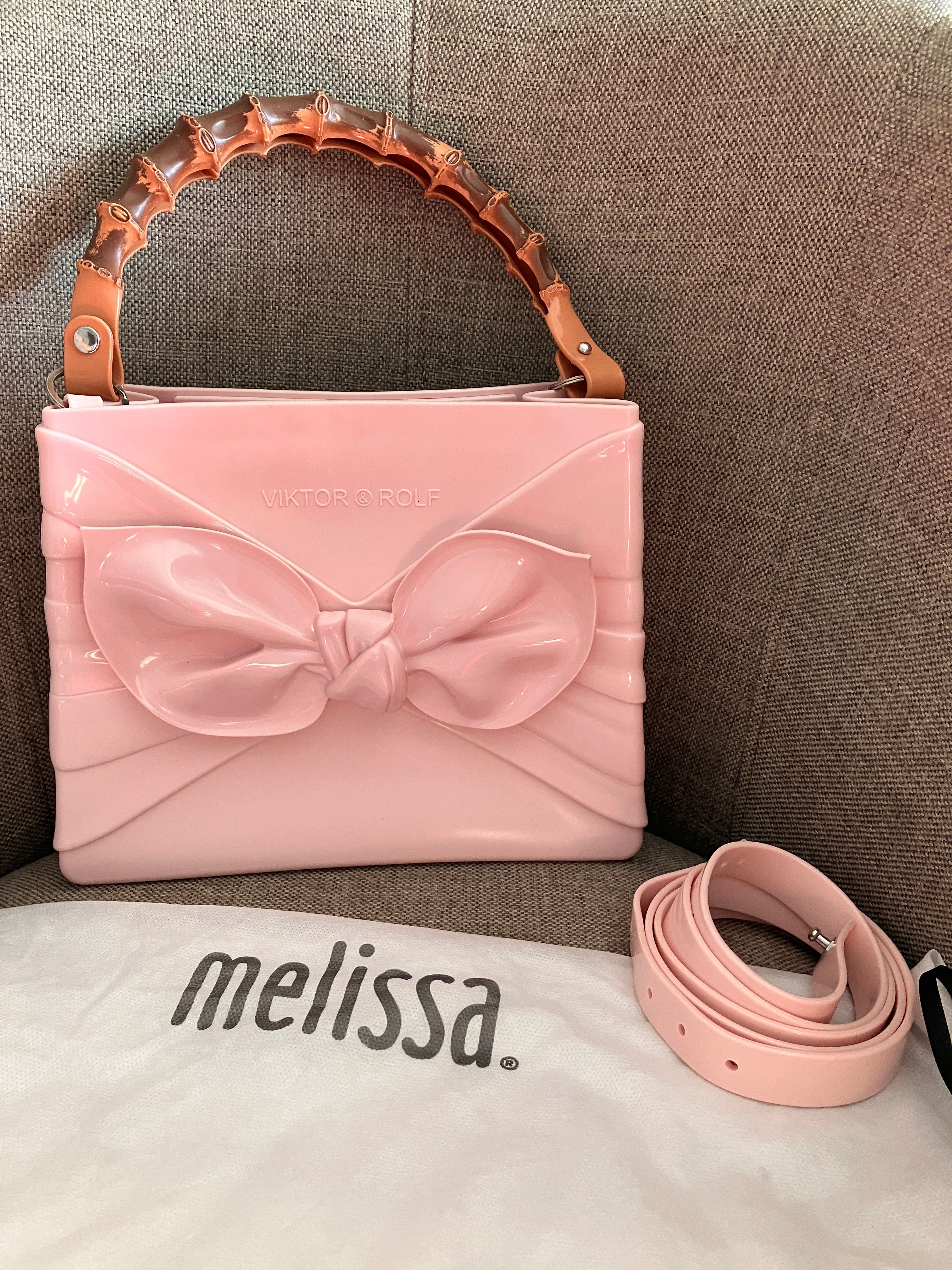 MELISSA TIE BAG Viktor and Rolf torebka limitowana edycja pudrowy róż