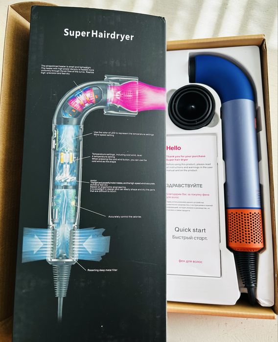 Фен Supersonic Dyson Pro HD18 Vinca Blue