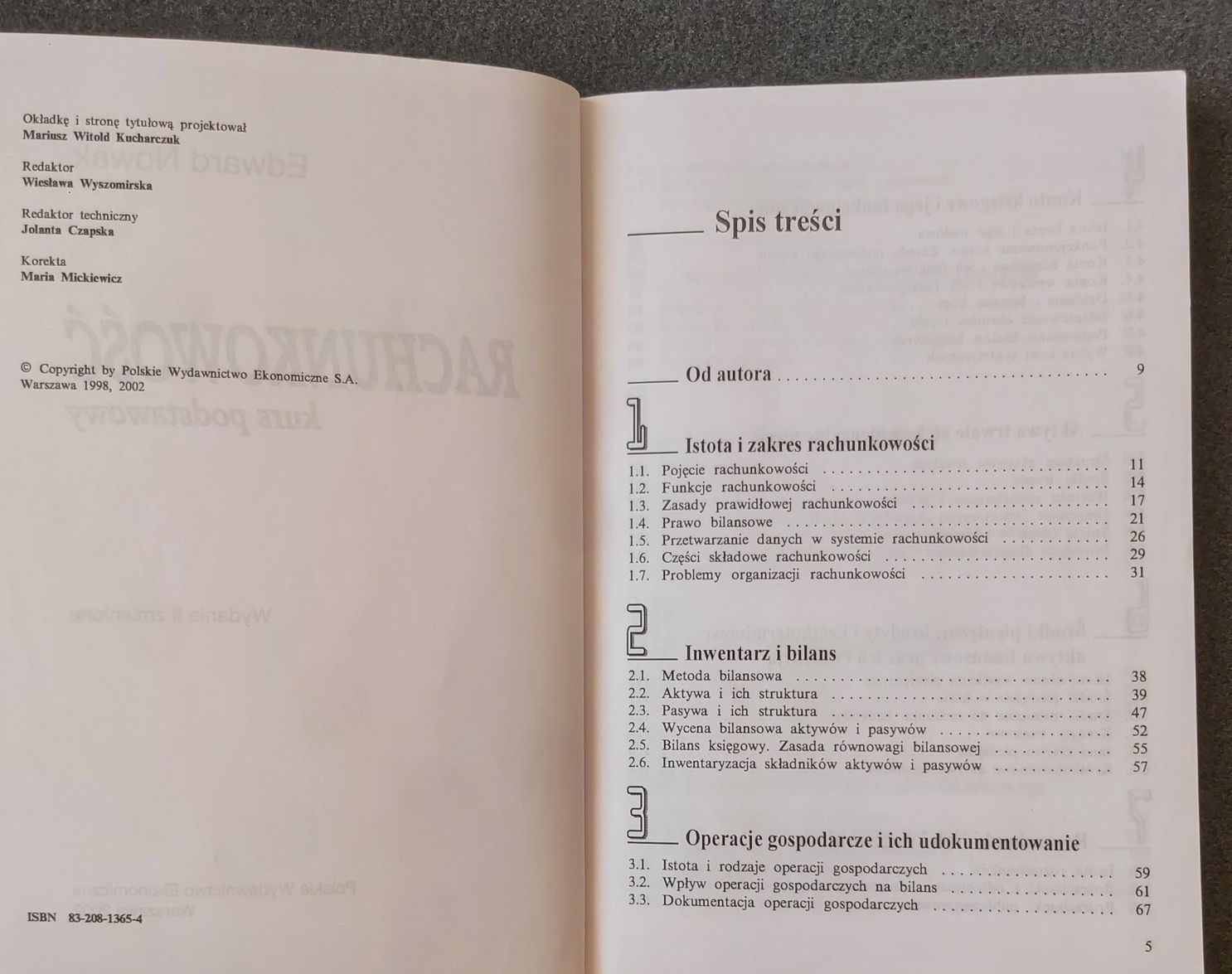 Rachunkowość kurs podstawowy Edward Nowak podręcznik książka