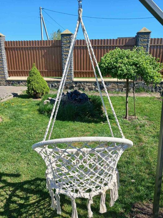 підвісне садове крісло гойдалка качеля гамак гніздо , подвесное кресло