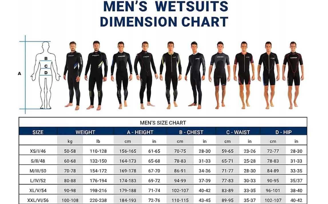 Cressi Summer Man 2,5 mm, męski kombinezon neoprenowy ROZ. S