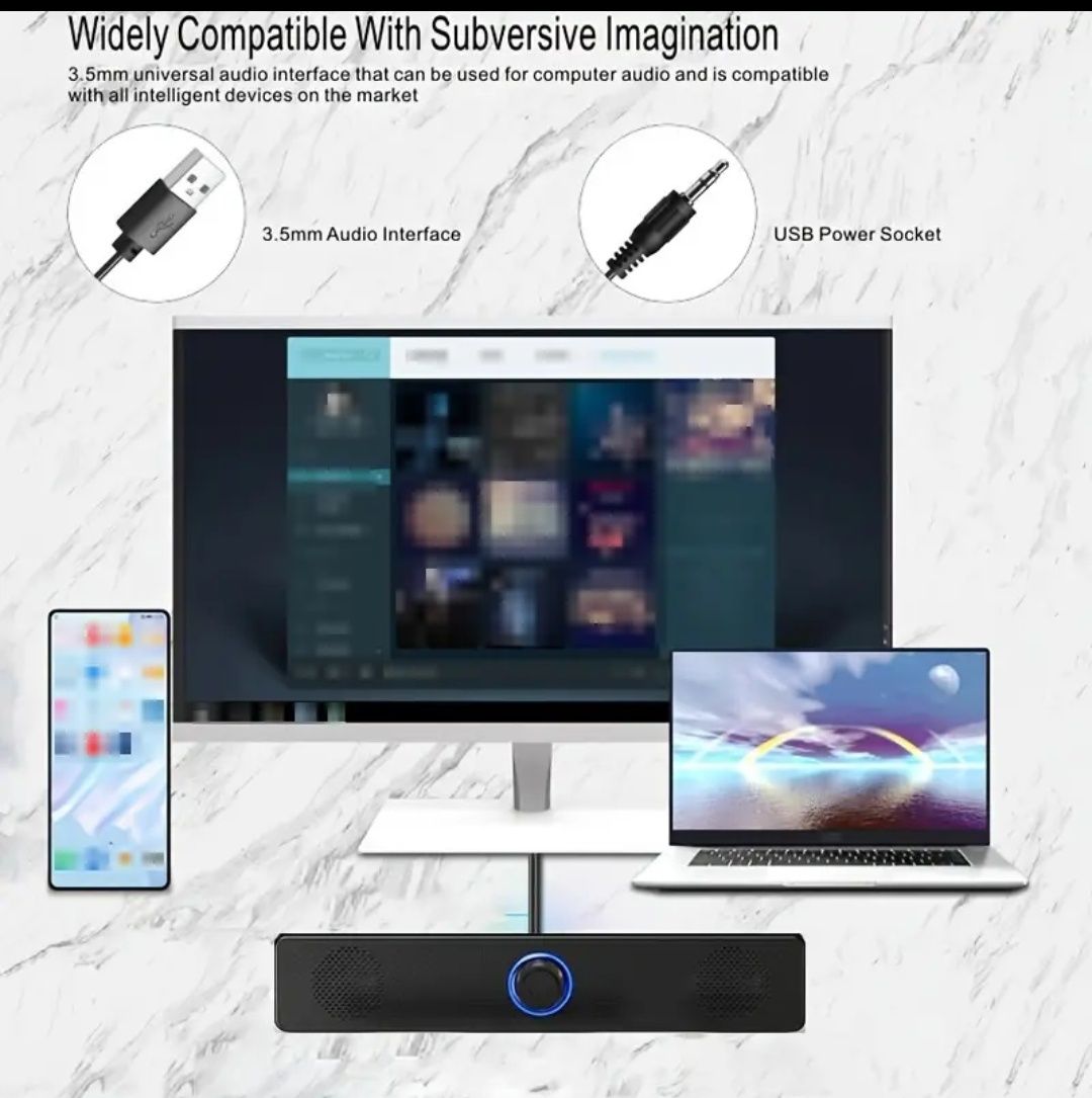 Rewelacyjny nowy soundbar/głośnik do komputera albo małego telewizora!