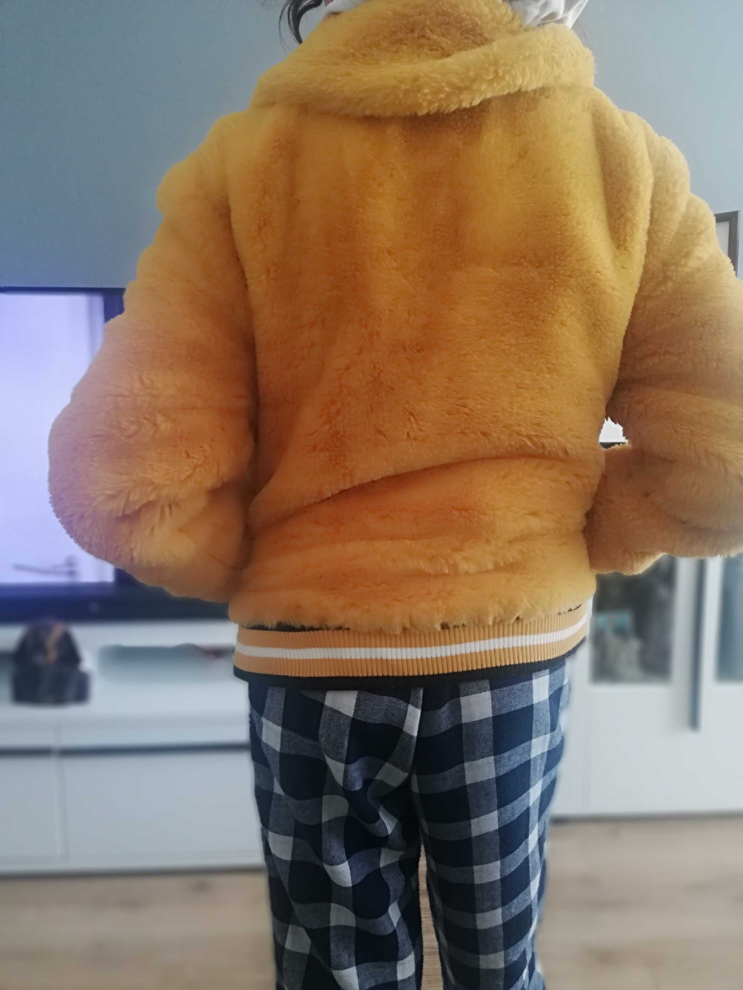Kurtka futerko miś dla dziewczynki