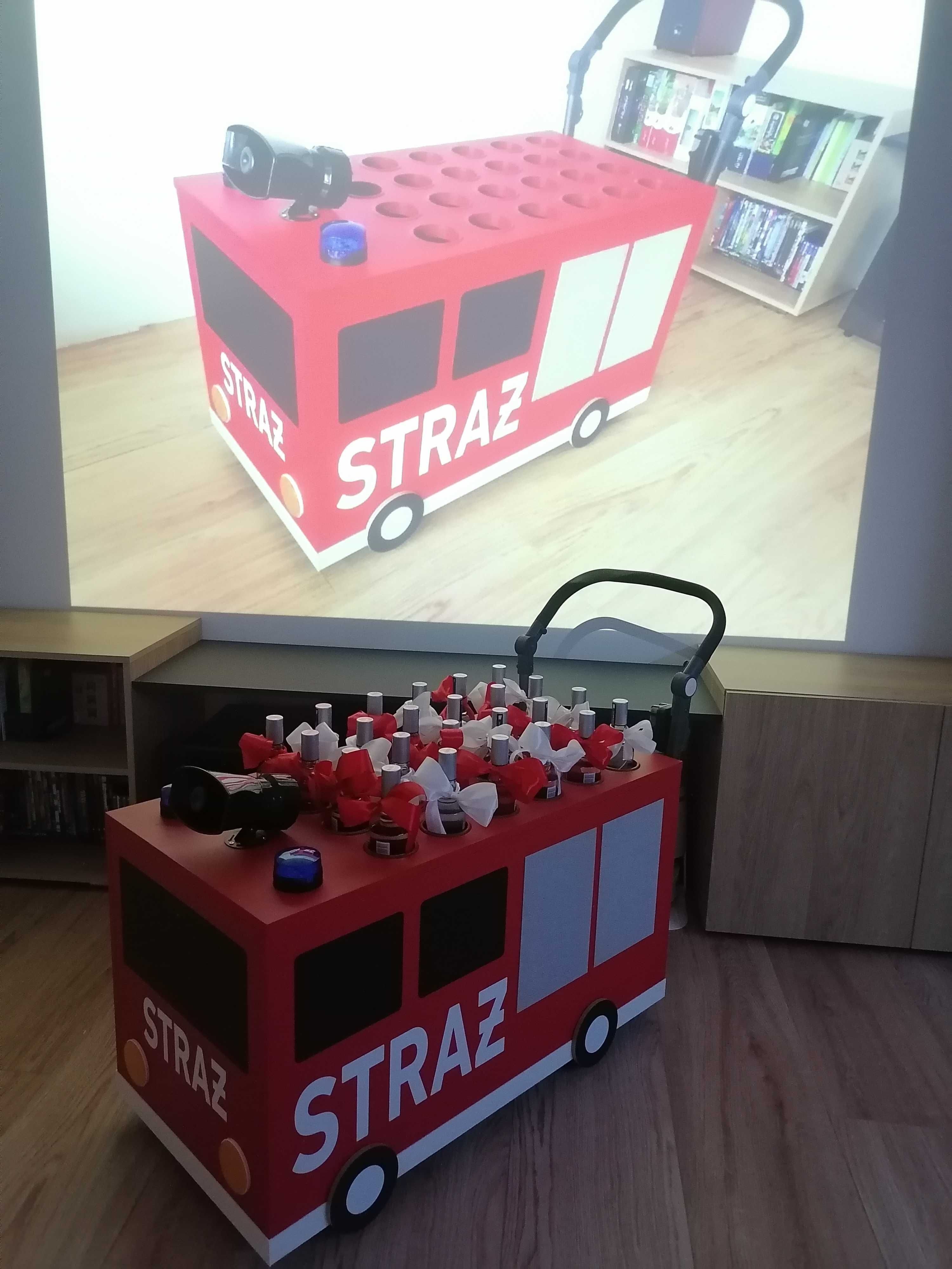 Wódkowóz Straż auto do przewożenia alkoholu na wesele MEGAFON syrena