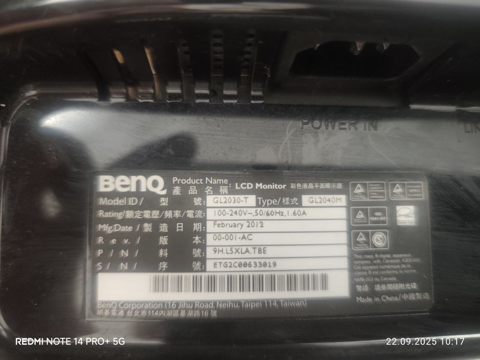 Monitor BenQ GL2040