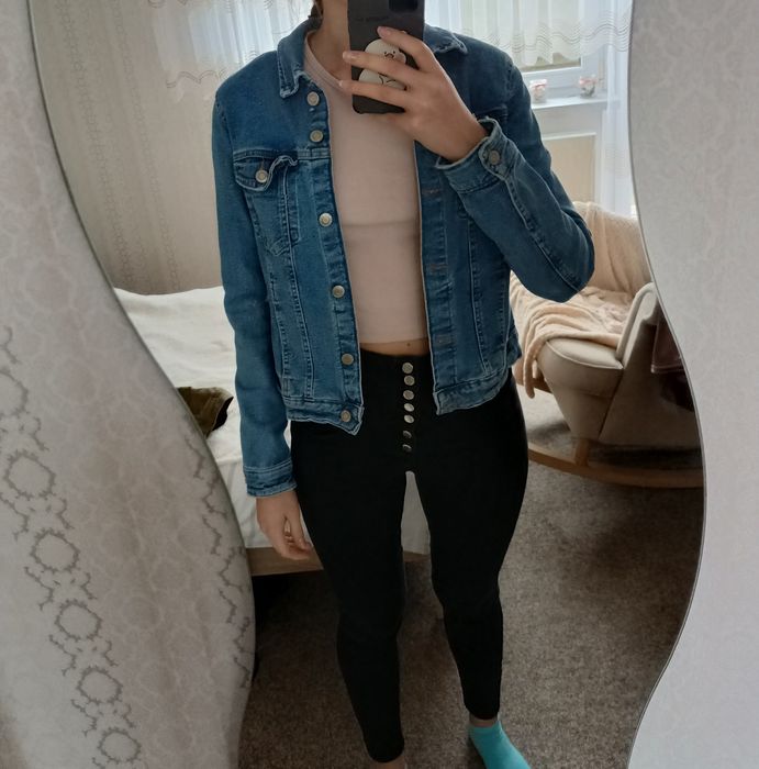 Kurtka jeansowa niebieska