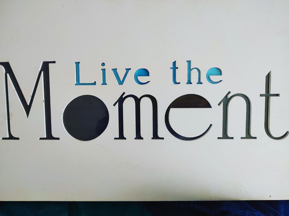 Quadro decorativo Live the moment
