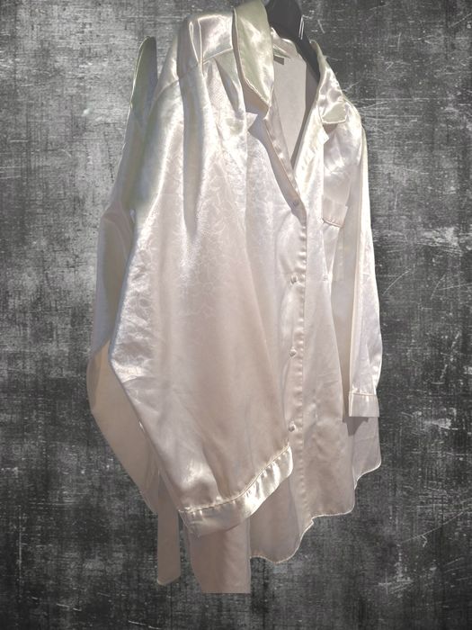 Satynowa piżamowa koszula XXL