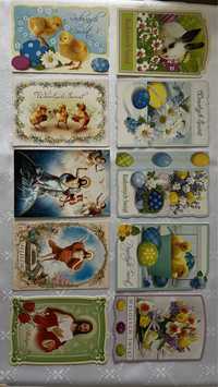 Nowe pocztówki Wielkanoc 10szt+naklejki gratis!
