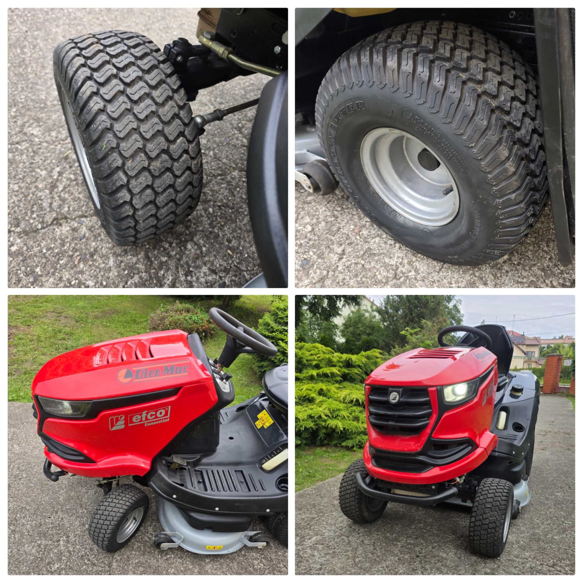 Traktorek kosiarka Oleo Mac Efco TORO 24KM v-ka pompa Największy Model