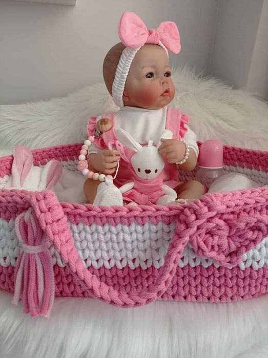 Lalka w typie reborn z wyprawką prezent lala cała winylowa