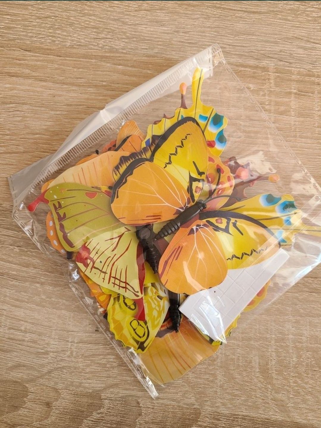 12szt naklejki motyle motylki kolorowe 3d ozdoba dekoracje