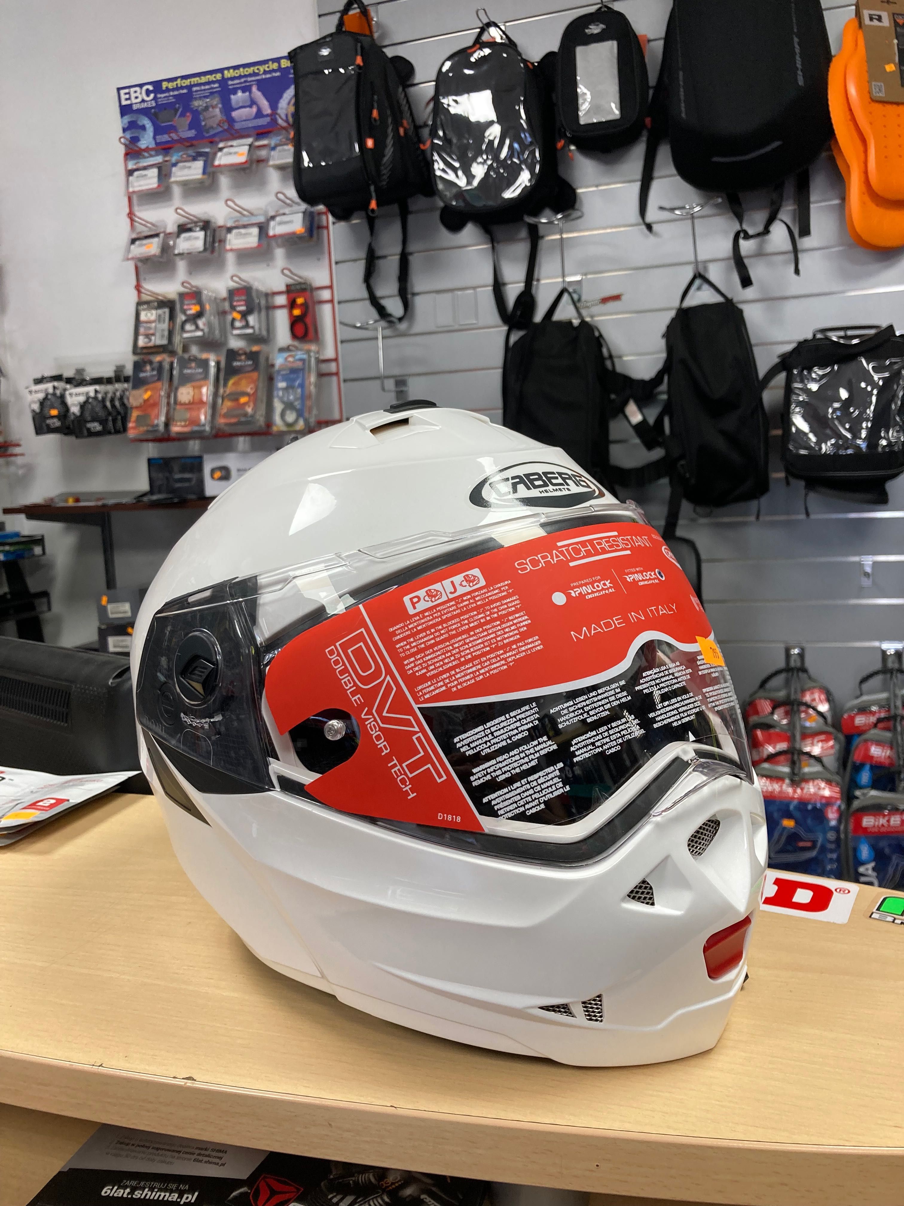 Kask Szczękowy Caberg Duke X Biały. Blenda Pinlock. HIT! 22.06