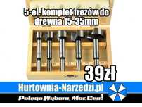 frezy do drewna 15-35mm 5szt. frez do drewna  15mm 20mm 25mm 30mm 35mm