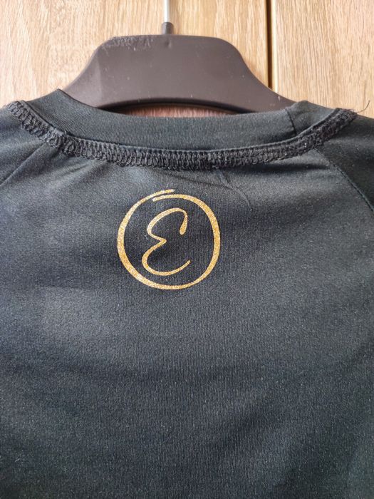 Koszulka treningowa gimnastyka artystyczna długi rękaw Elastyna 134