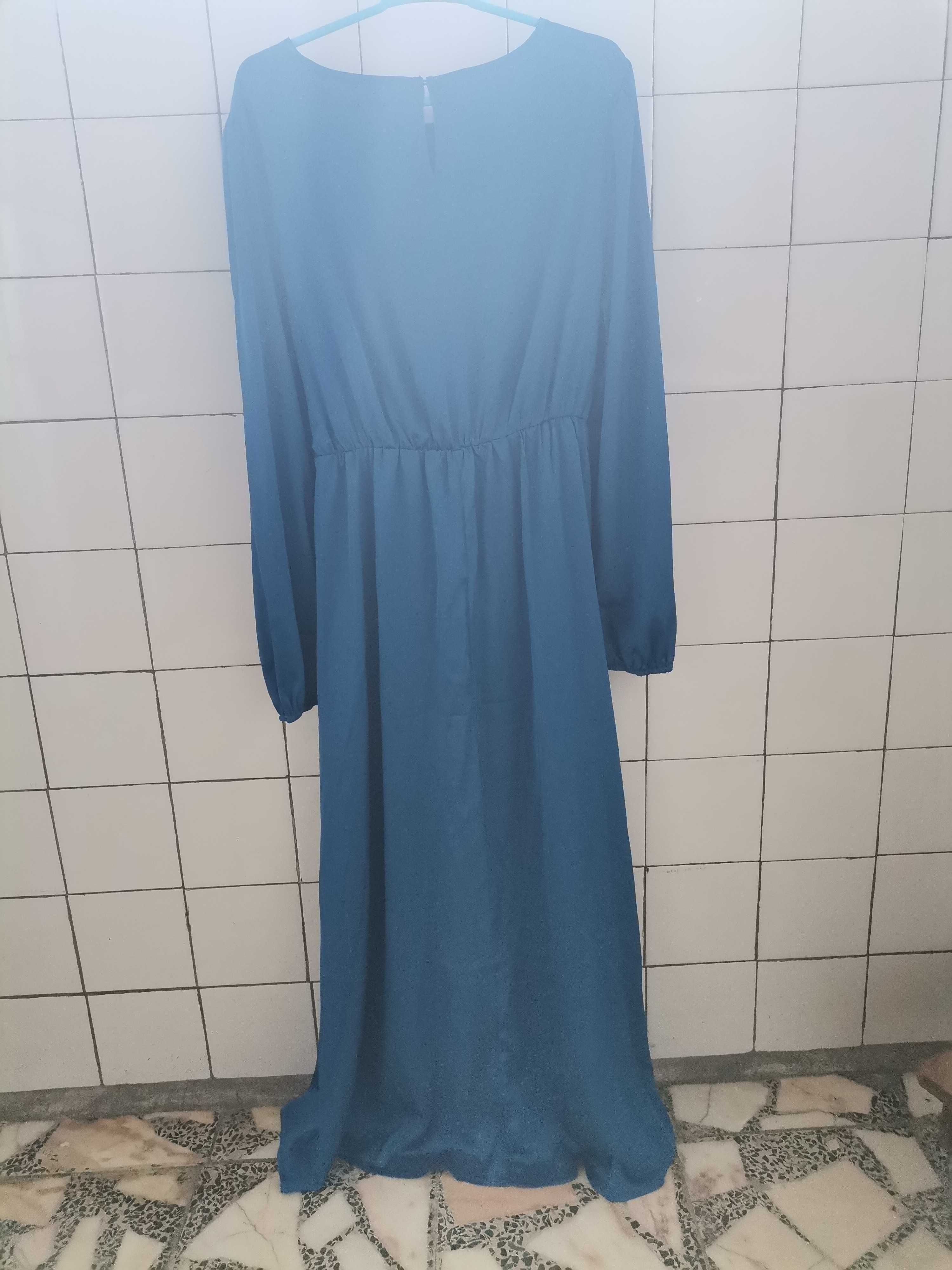 Vestido azul da Shein L (40/42) - nunca usado