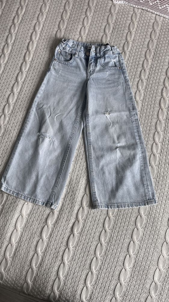 Jeansy dzwony Wide leg Zara r. 116 dla dziewczynki
