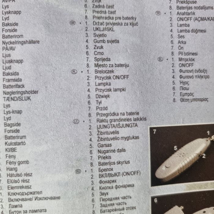 Urzadzenie odstraszajace komary x 5 
Z latarką i breloczkiem