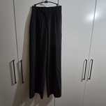 Spodnie Reserved wide leg szerokie nogawki czarne w paski S wysoki sta